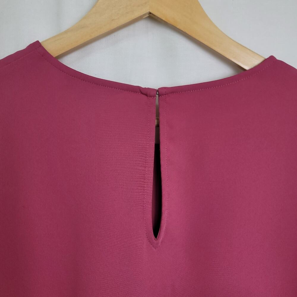 Express Shift Dress‎ Size Medium Mauve Pink Ruffle Sleeves Loose Flowy - Picture 5 of 9